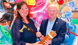 Präsidentin Aurelia Nachbaur und Pastpräsident Dietmar Vogler
